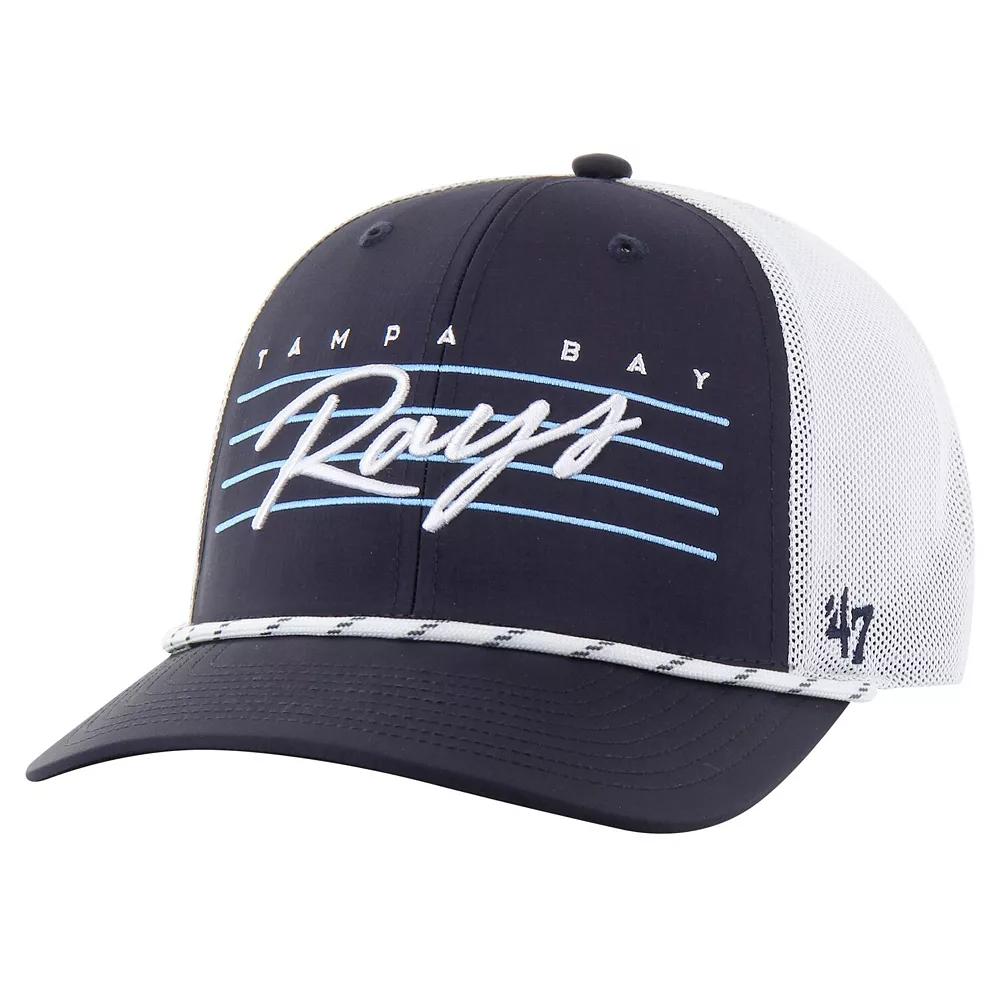 Men's '47 Navy Tampa Bay Rays Downburst Trucker Adjustable Hat, Blue Product Image
