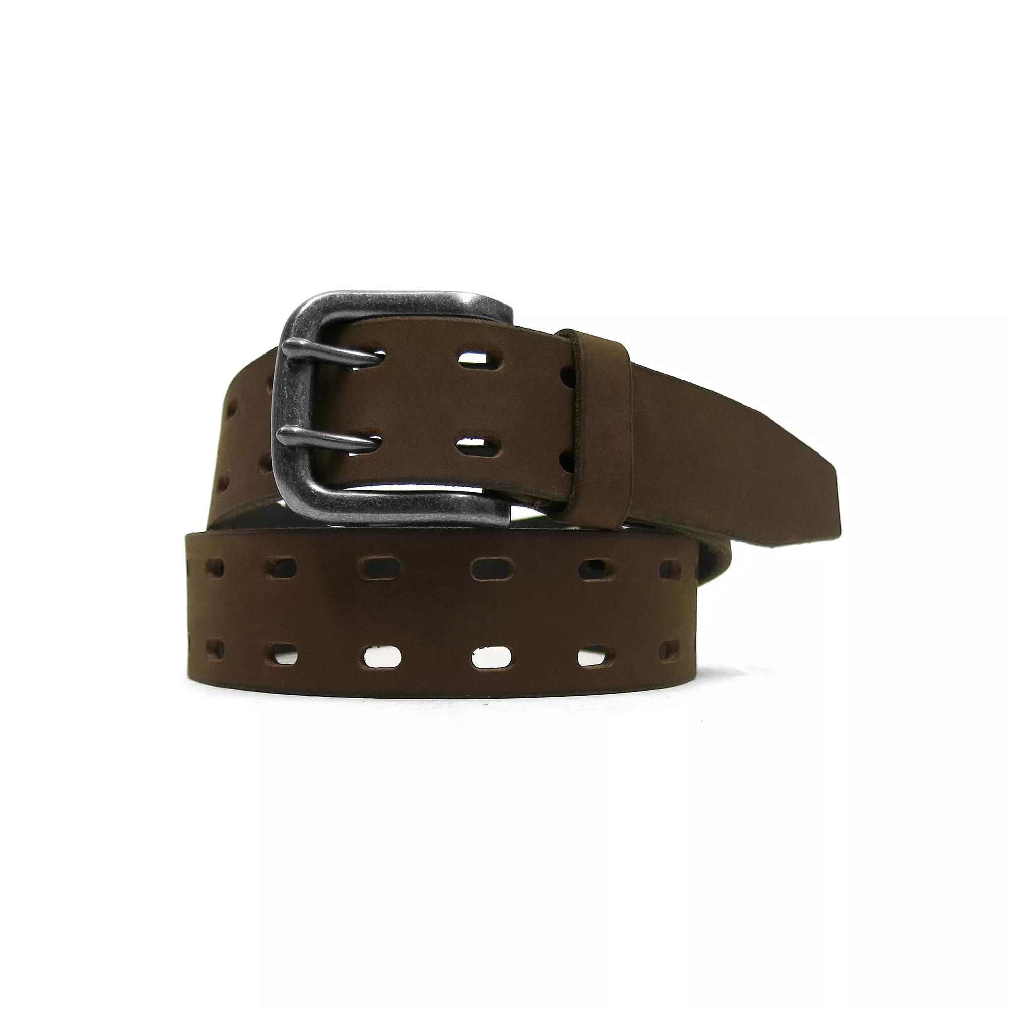 Men's Smith's Workwear 38mm Double Prong Perforated Leather Belt,  Product Image
