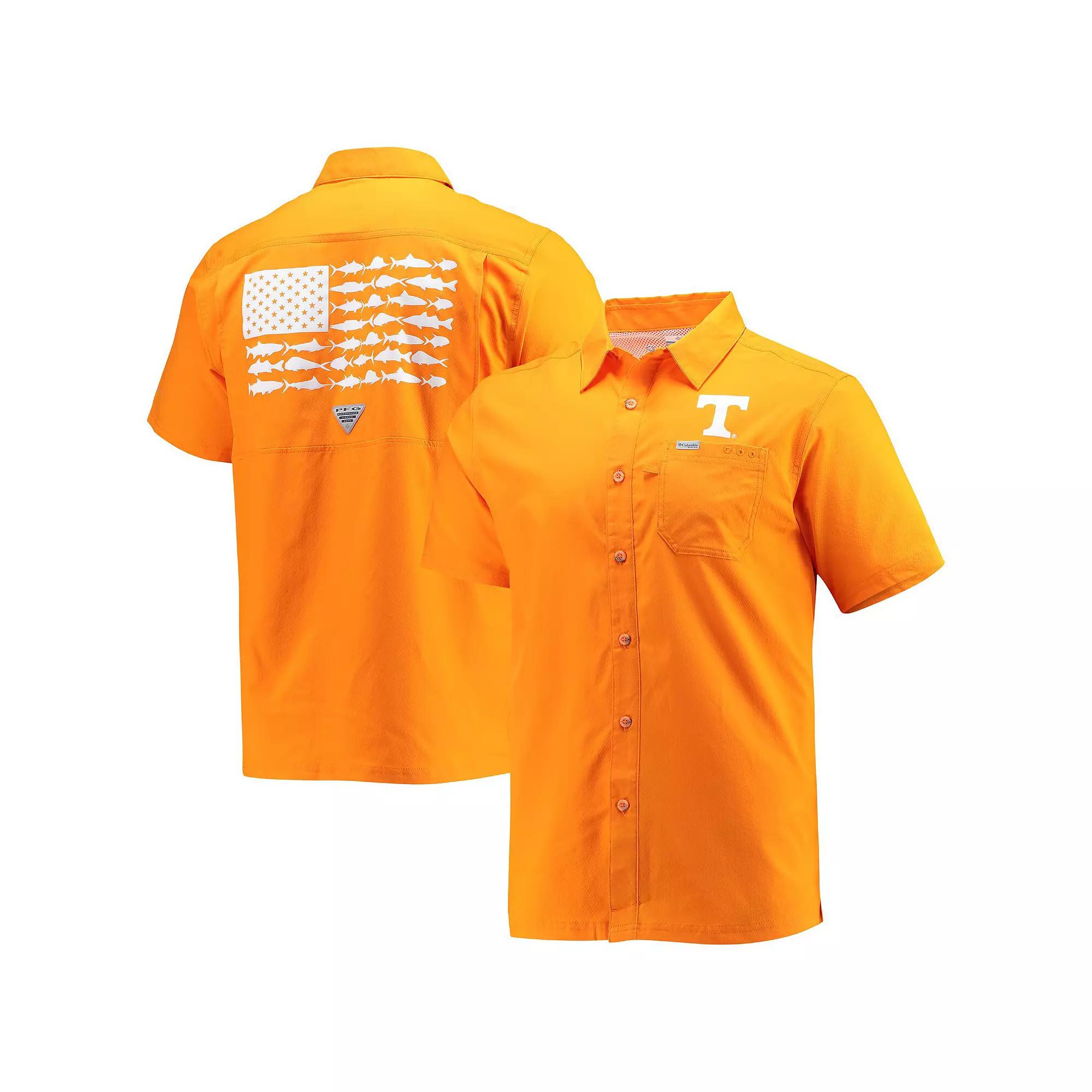 Columbia Mens Collegiate PFG Slack Tide Camp Shirt - Tennessee- Product Image