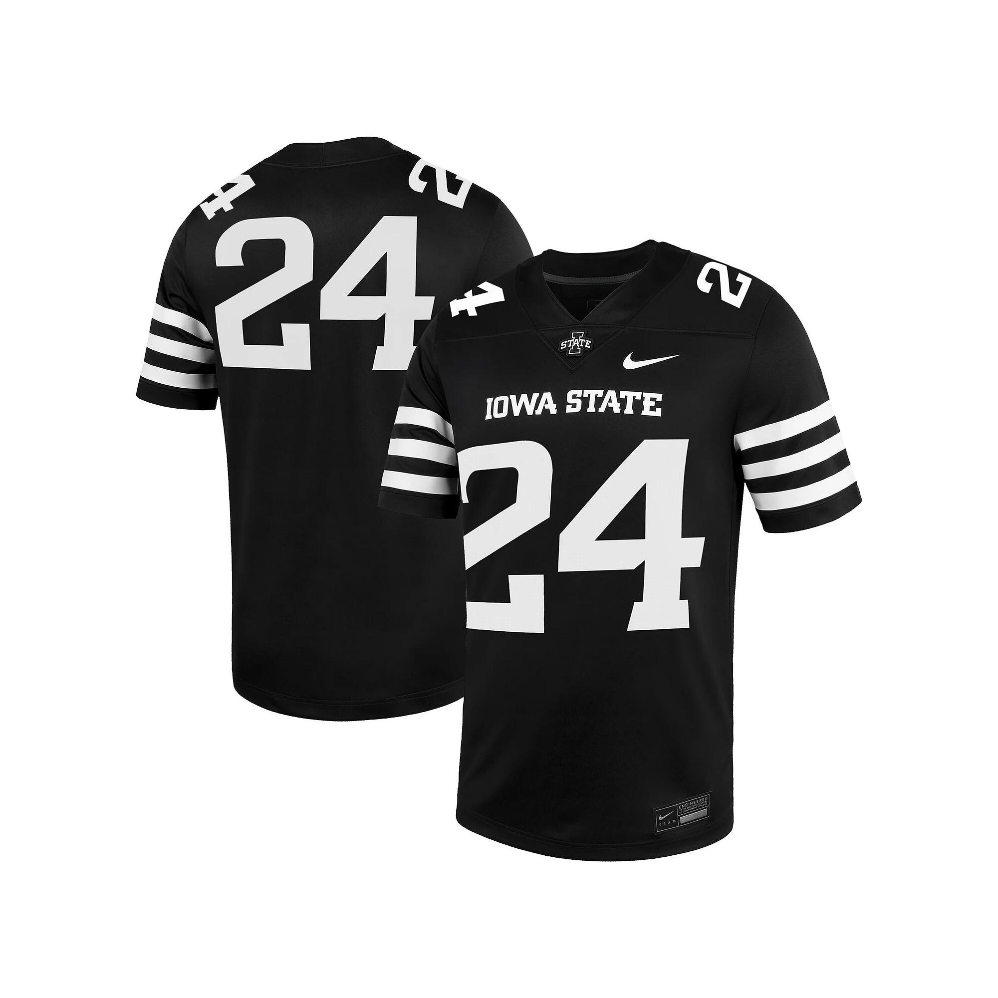 Men's Nike #24 Black Iowa State Cyclones  Alternate Game Jersey, Size: 2XL Product Image