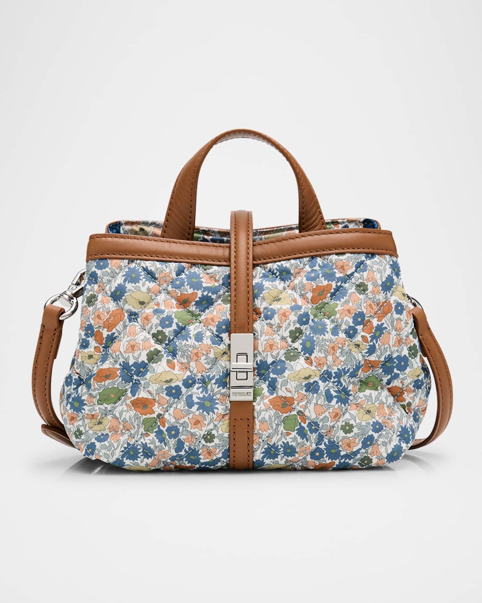 Astor Mini Floral-Print Quilted Top-Handle Bag Product Image