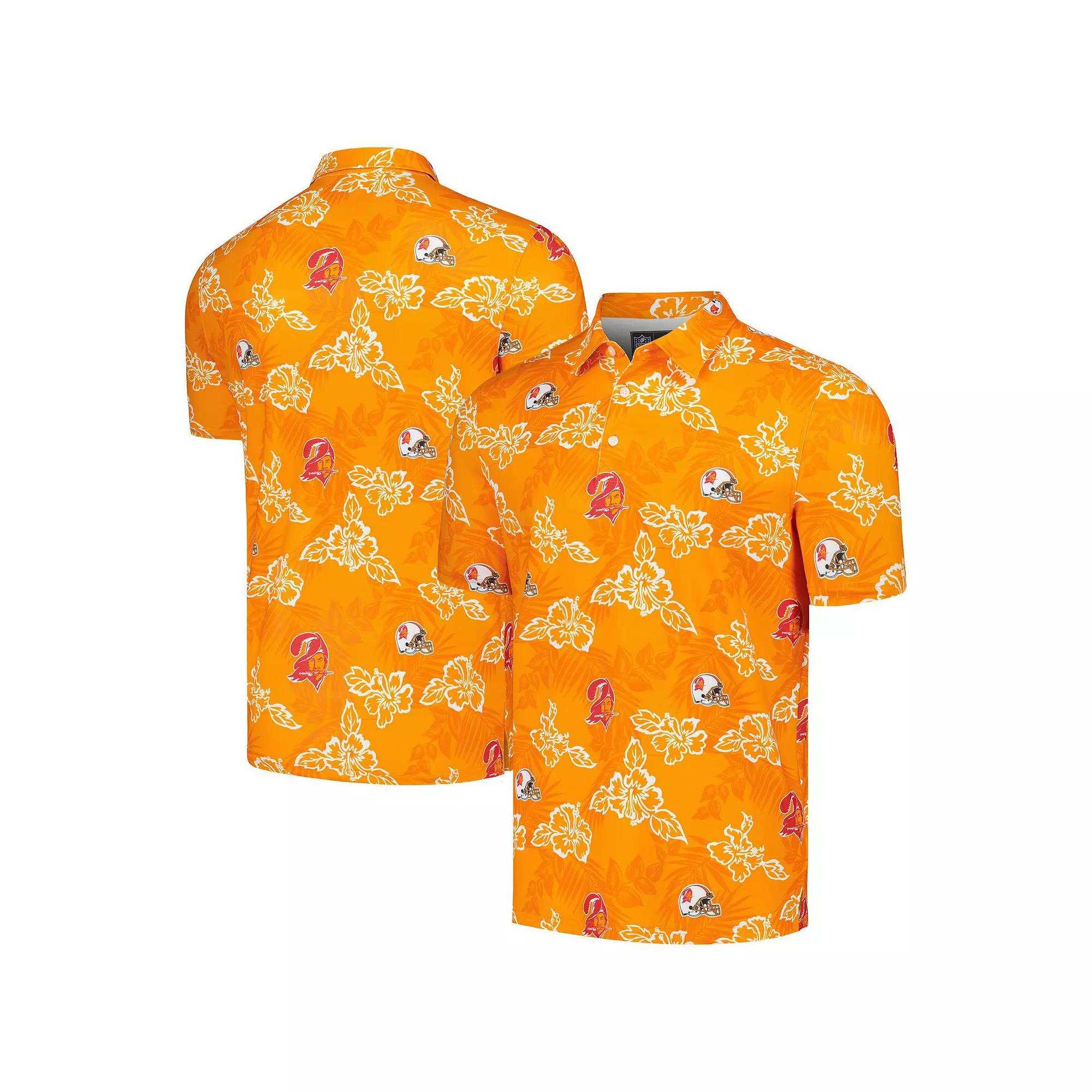 Men's Reyn Spooner Orange Tampa Bay Buccaneers Throwback Pua Performance Polo,  Product Image