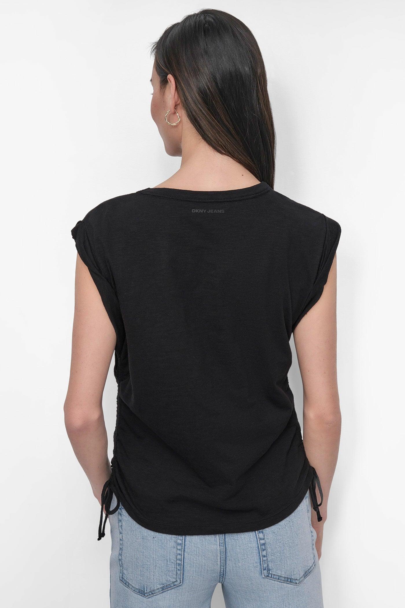 RUCHED SIDE-TIE TEE Product Image