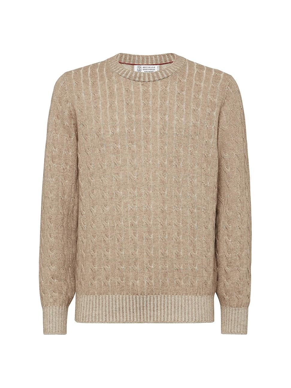 Mens Cashmere Vanis Cable Knit Sweater Product Image