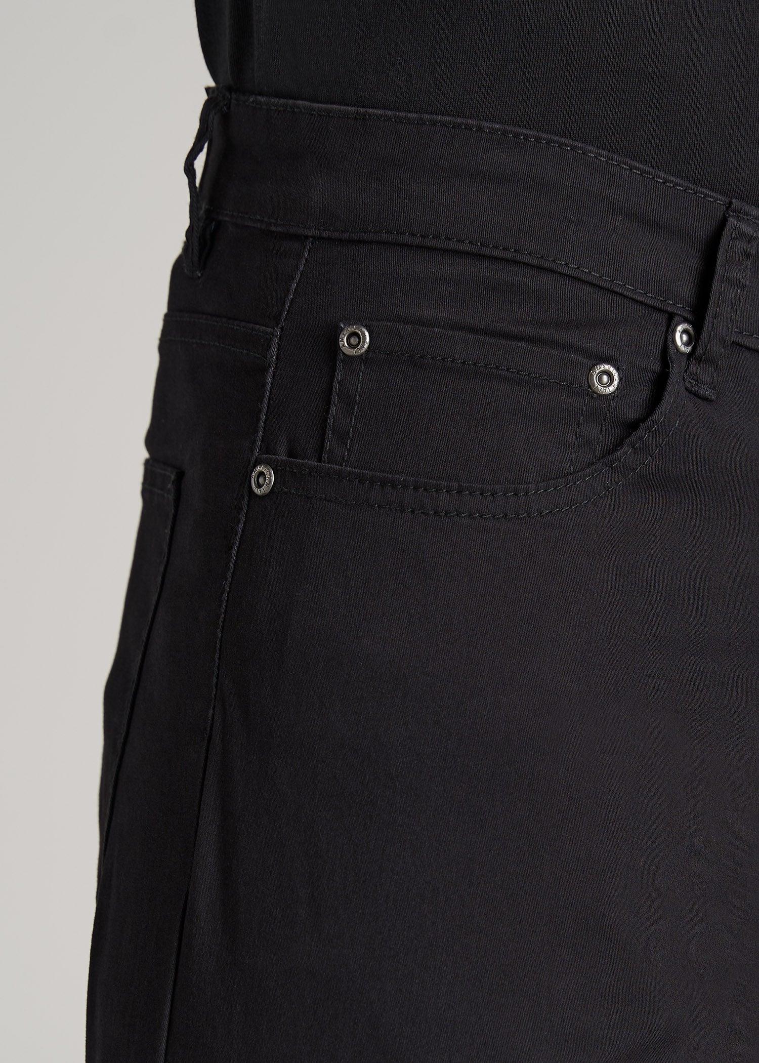 Carman TAPERED Fit Five Pocket Pants for Tall Men in Black Male Product Image