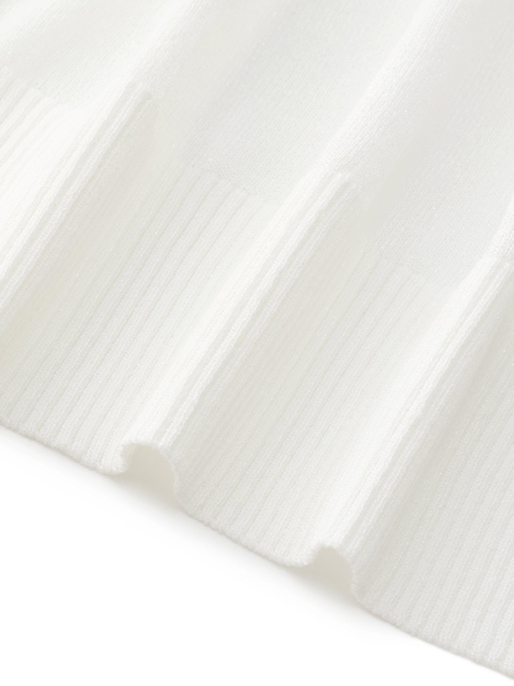 V-Neck Single-Breasted Women Sheer Cardigan Product Image