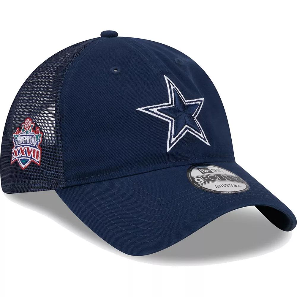 Men's New Era Navy Dallas Cowboys Distinct 9TWENTY Adjustable Hat, Blue Product Image