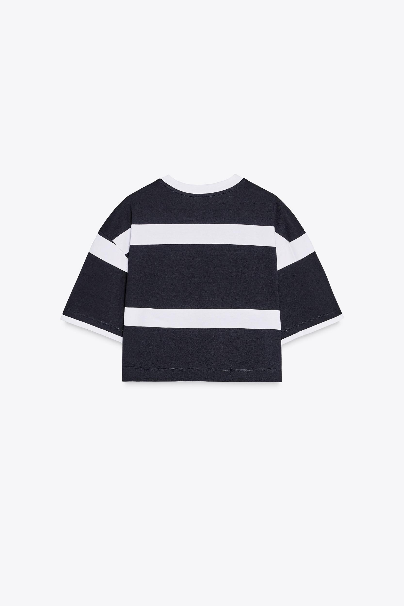 LONDON EMBROIDERED STRIPED T-SHIRT Product Image