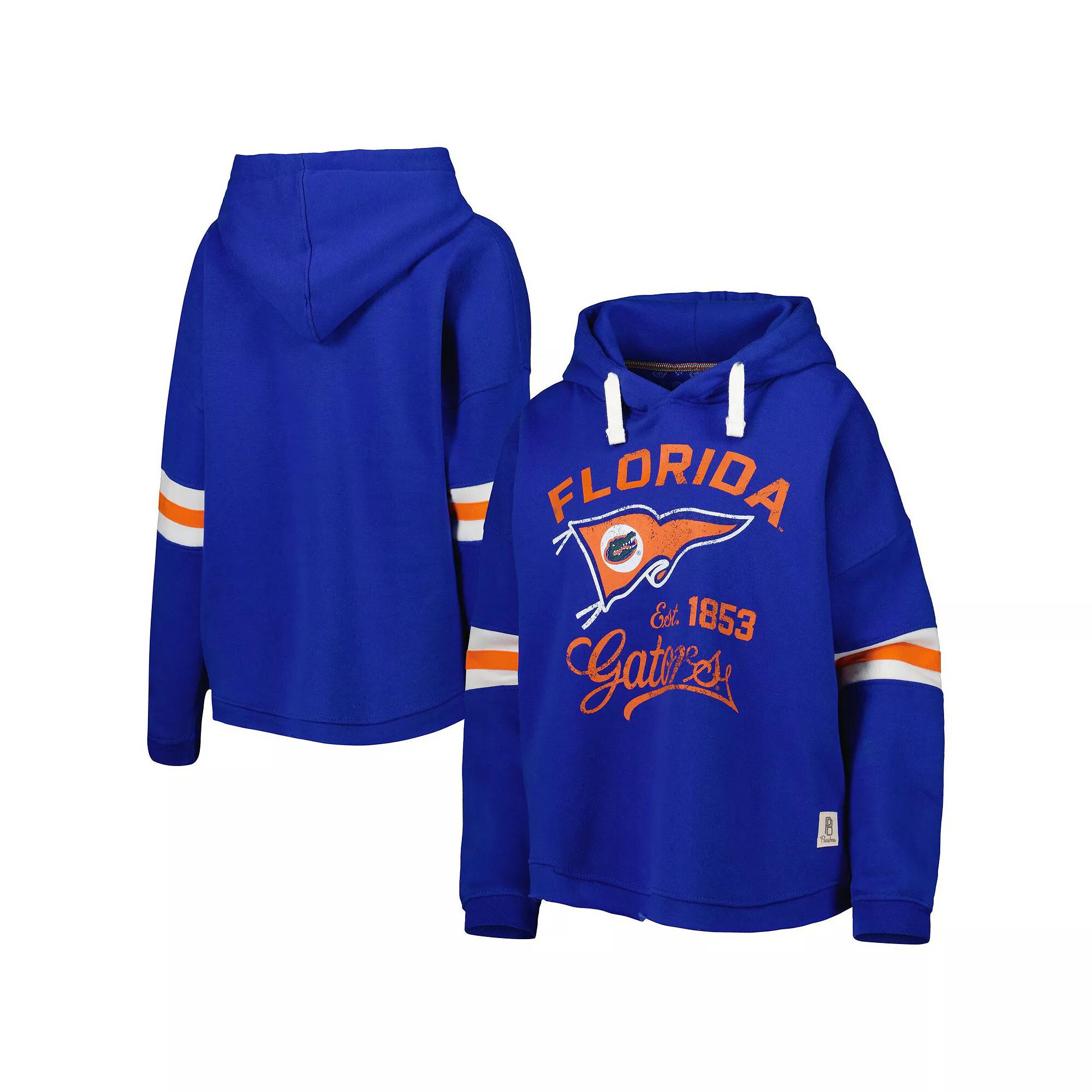 Women's Pressbox Royal Florida Gators Super Pennant Pullover Hoodie, Size: 2XL, Blue Product Image