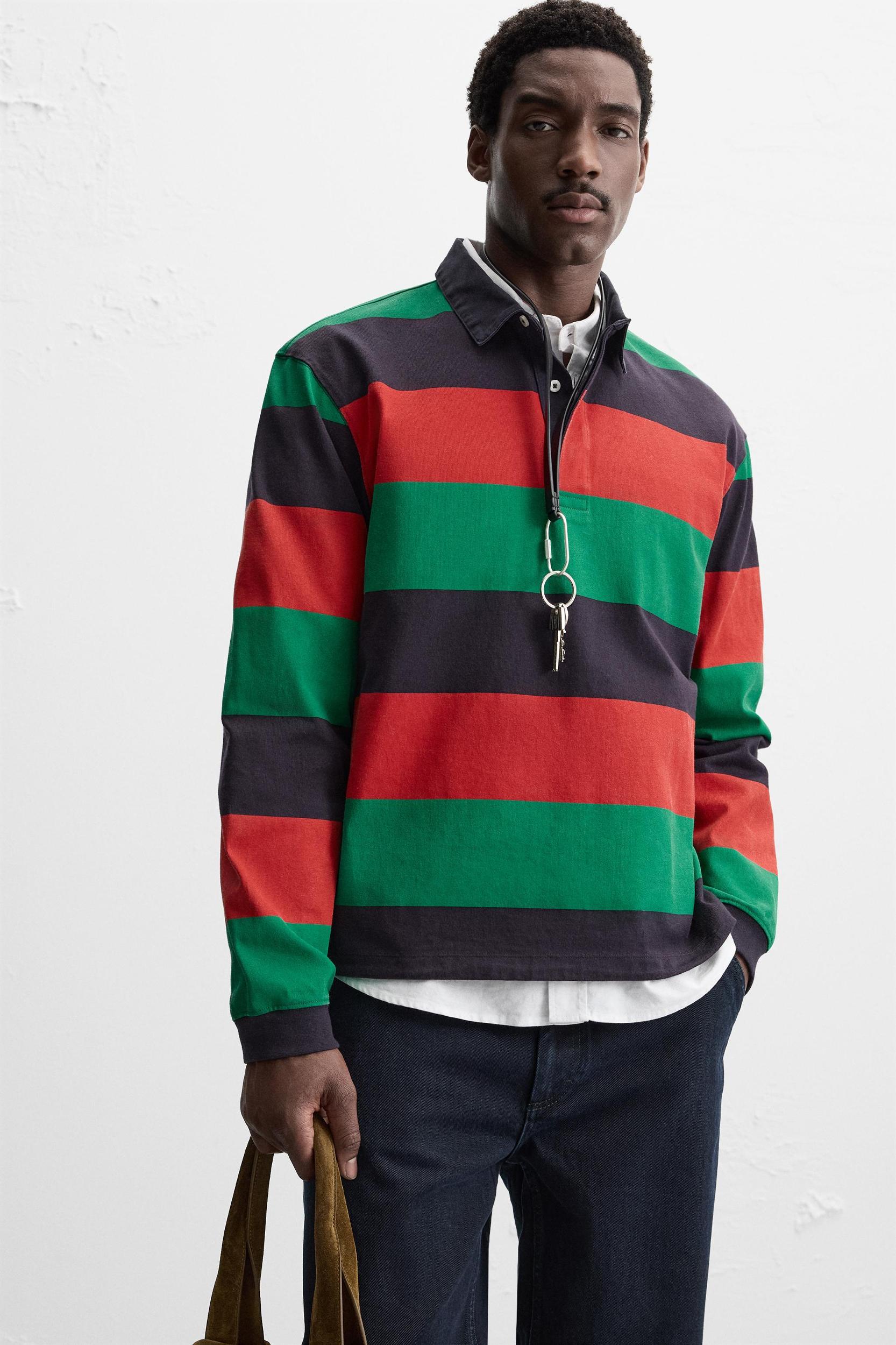 STRIPED POLO Product Image
