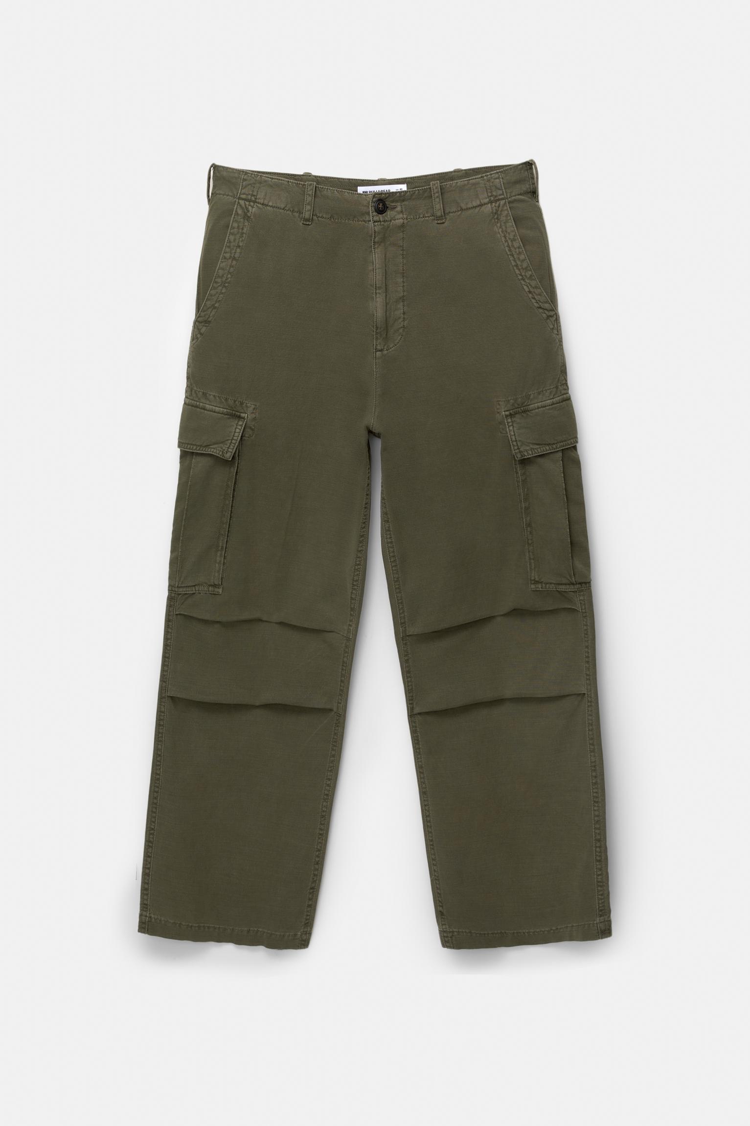 Washed baggy cargo pants Product Image