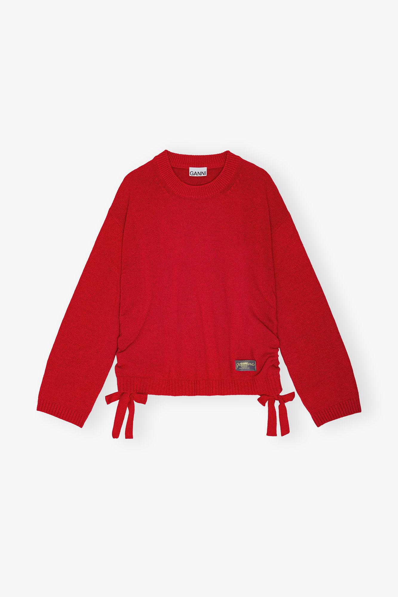 Red Future Wool Mix Oversized Sweater Product Image