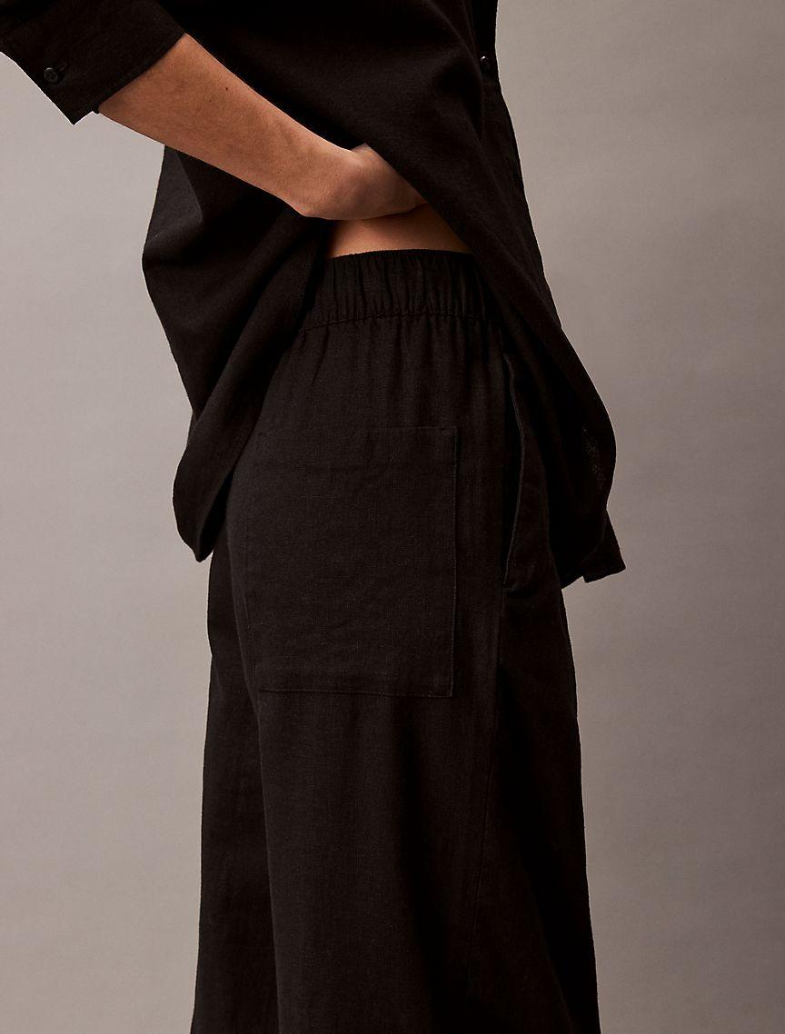 Linen Cotton Pull-On Pants Product Image