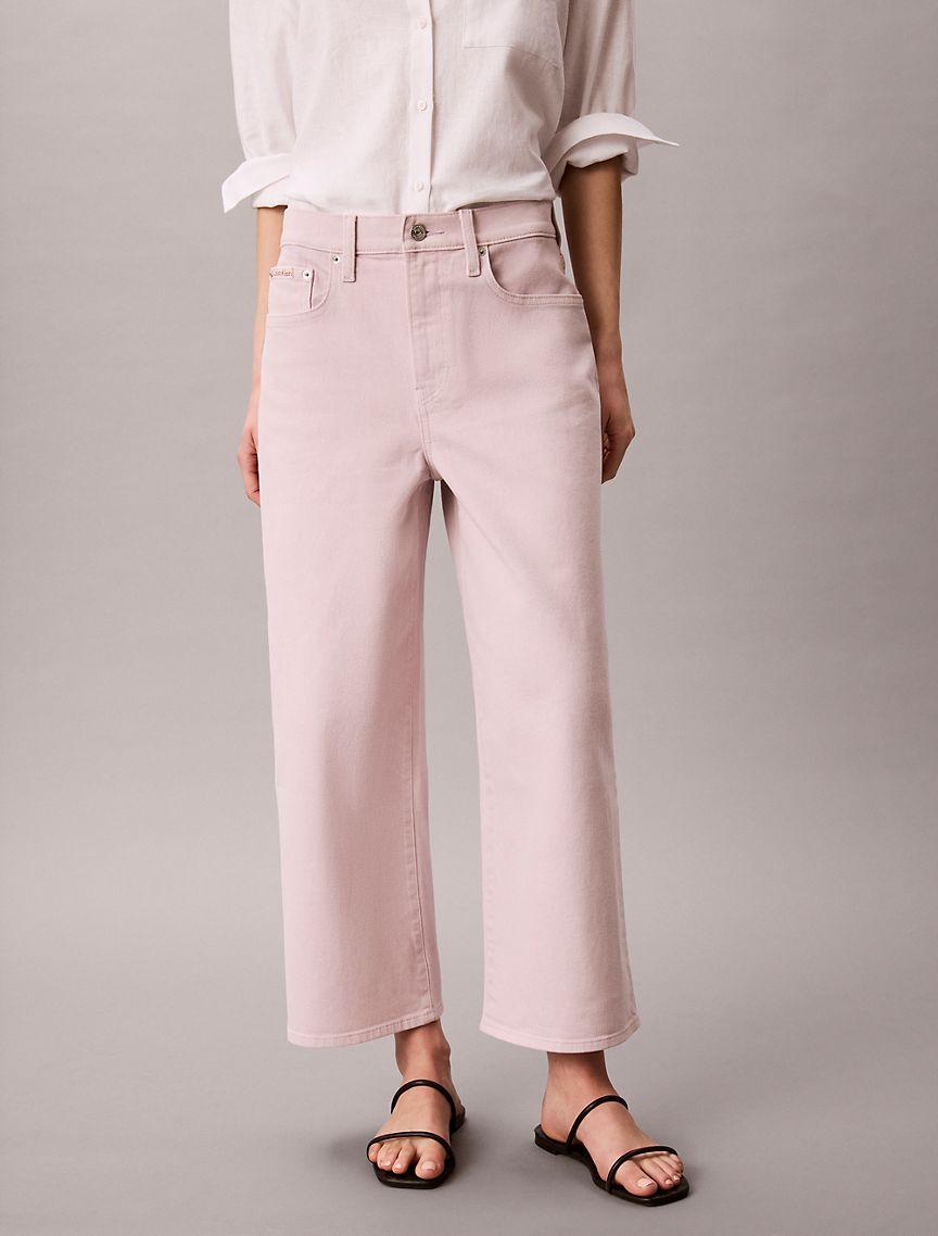 Cropped Wide Leg Jeans Product Image