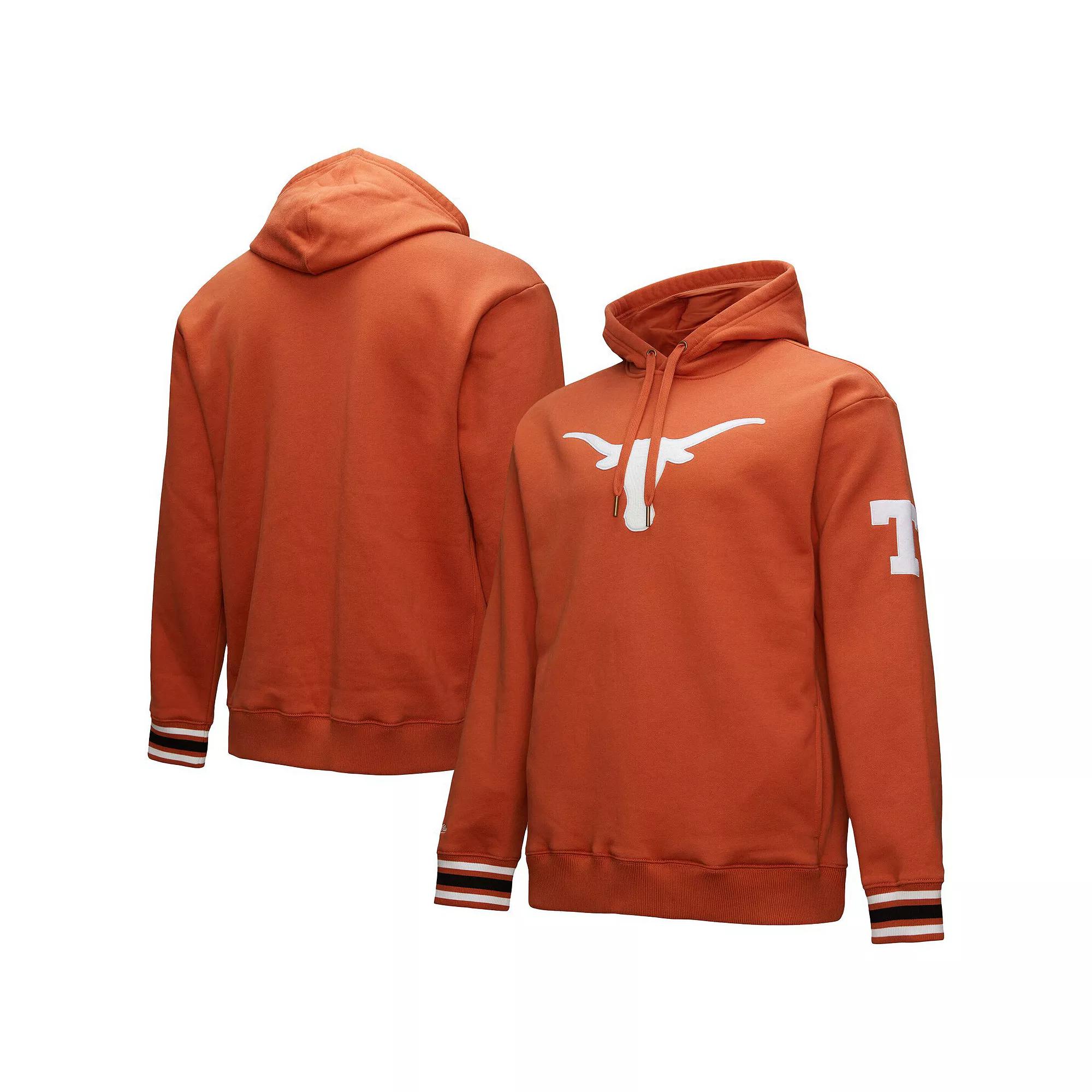 Men's Mitchell & Ness Texas Orange Texas Longhorns Chainstich Fleece Pullover Hoodie,  Product Image