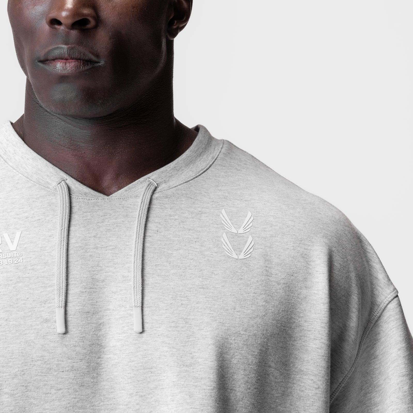 0945. Micro-Terry Warm-Up Tee - Heather Grey Product Image