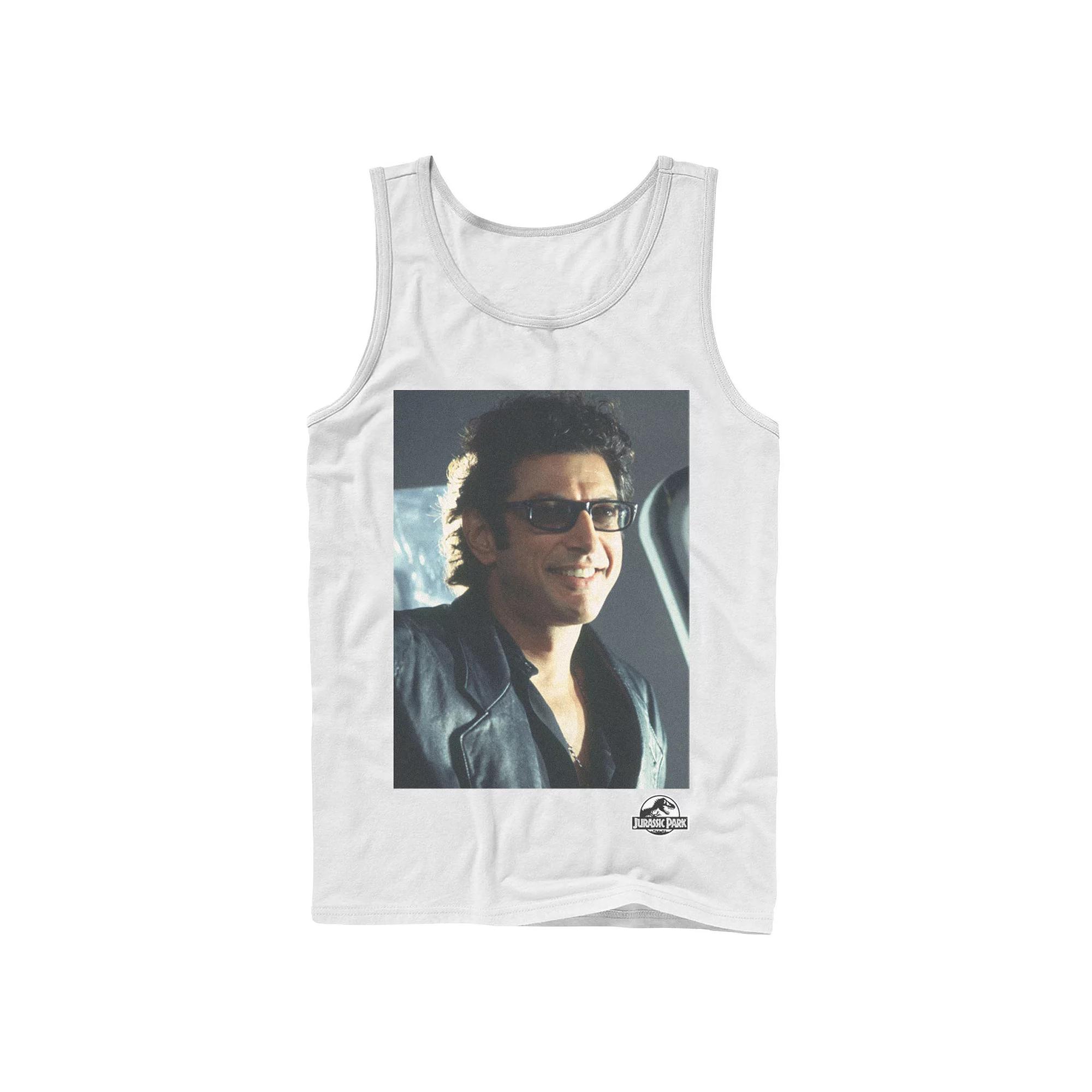 Men's Jurassic Park Goldblum Sly Smile Tank Top,  Product Image