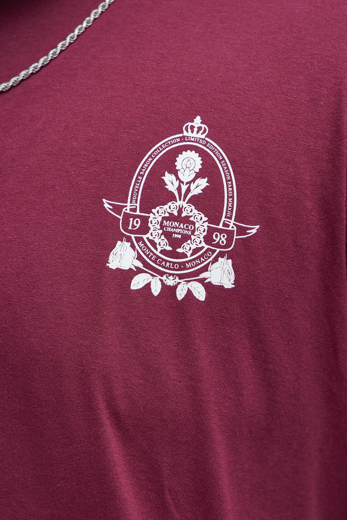 Monte Carlo 1998 Short Sleeve Tee - Burgundy Product Image