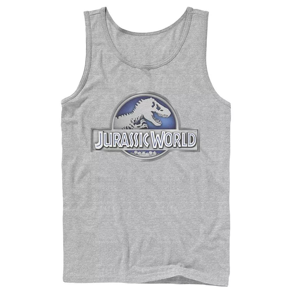 Men's Jurassic World Classic Metal Coin Logo Graphic Tank Top,  Product Image