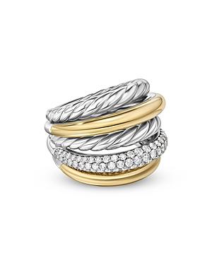 Womens DY Mercer Multi Row Ring in Sterling Silver Product Image