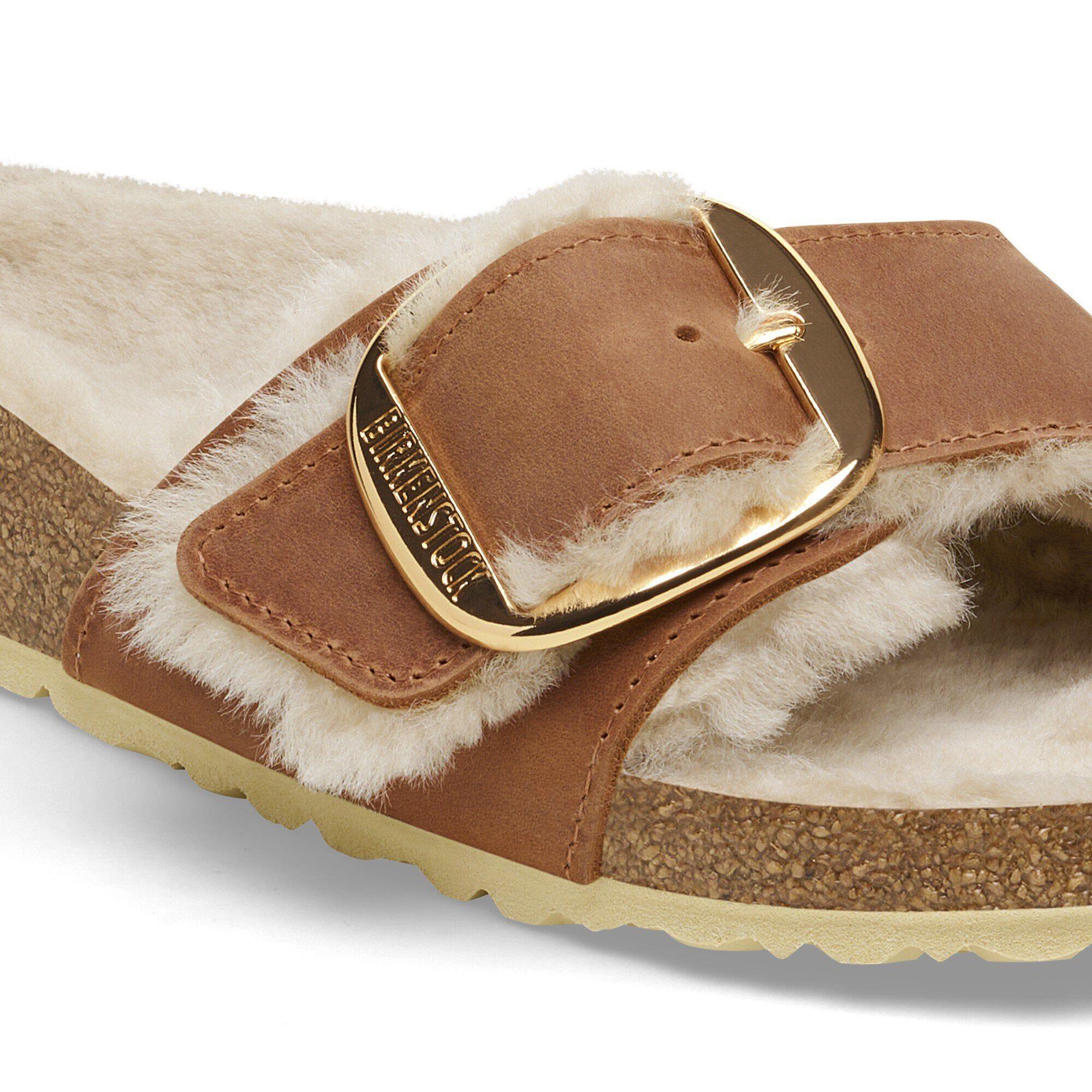 Madrid Big Buckle Shearling Natural Leather Oiled Product Image