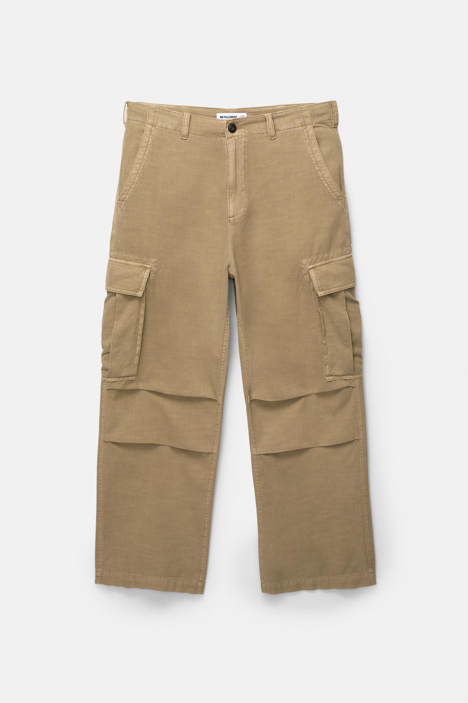 Washed baggy cargo pants Product Image