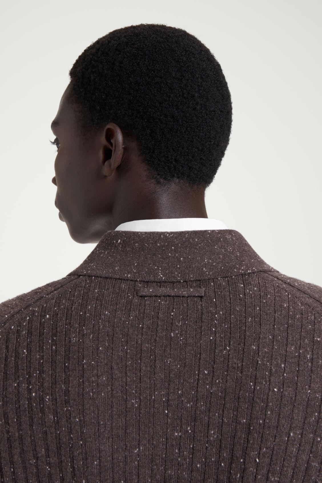 THE FLECKED WOOL POLO SHIRT Product Image