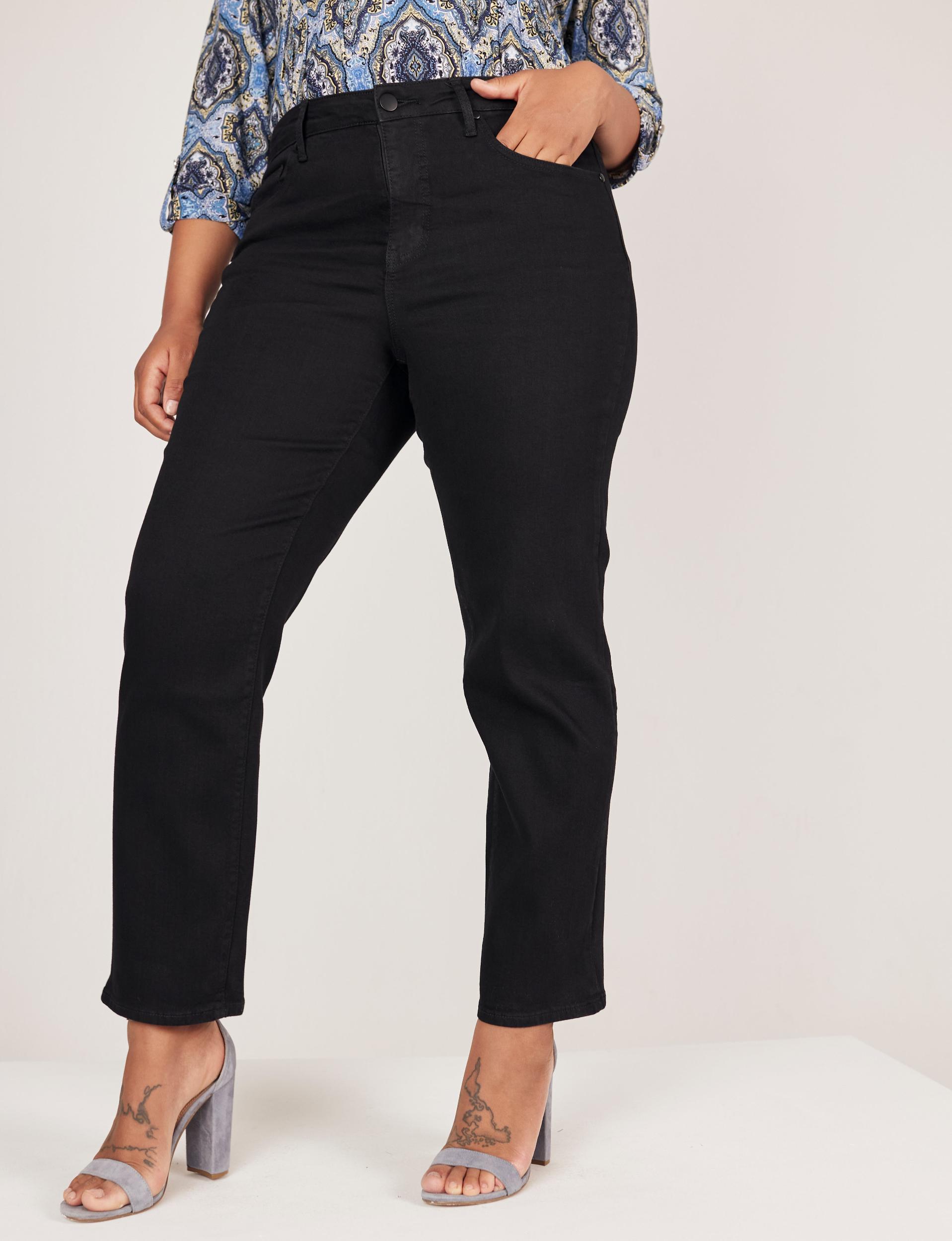 Westport Signature Black Straight Leg Jeans - Plus Female Product Image
