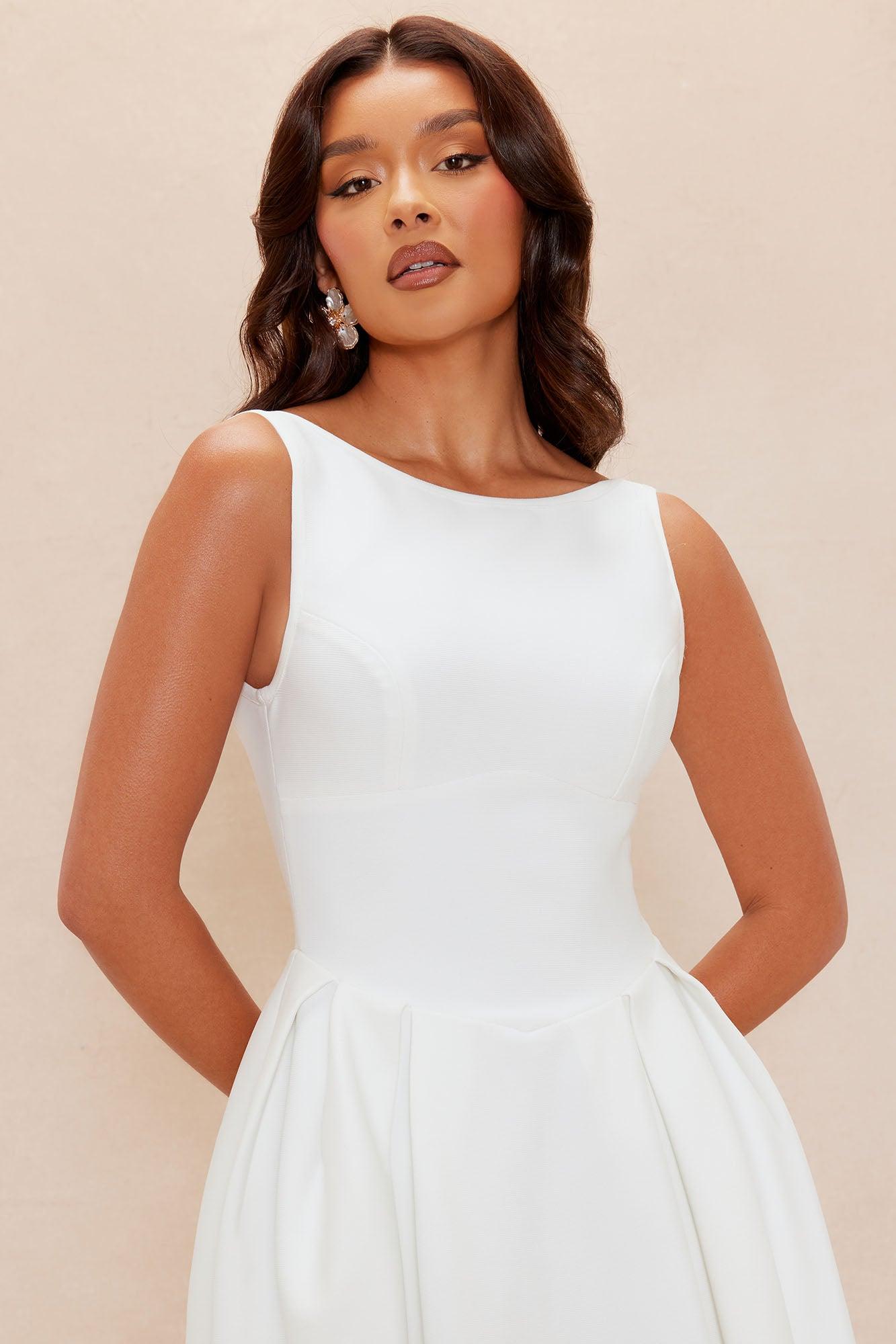 Lani Bandage Maxi Dress  - White Product Image