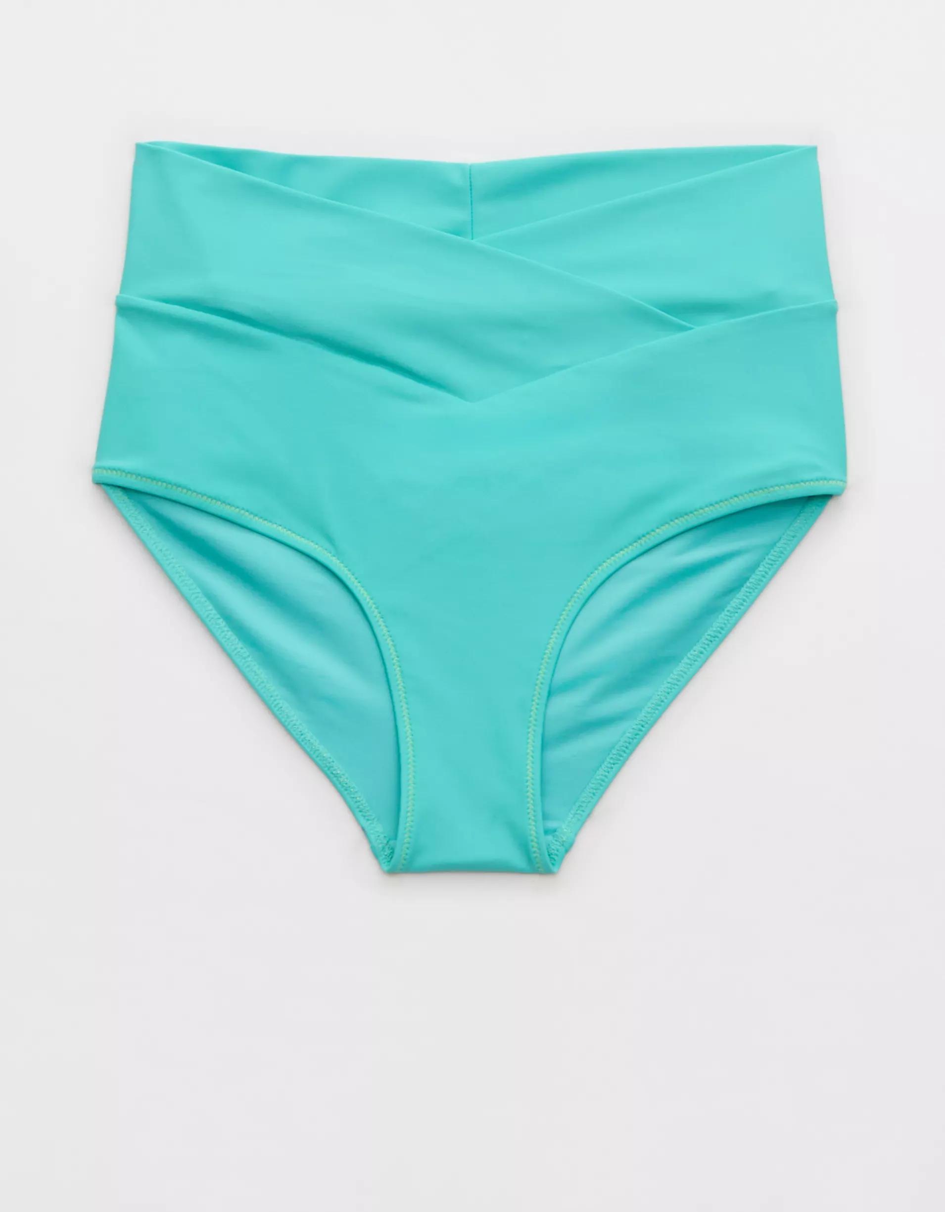 Aerie Crossover High Waisted Bikini Bottom Product Image