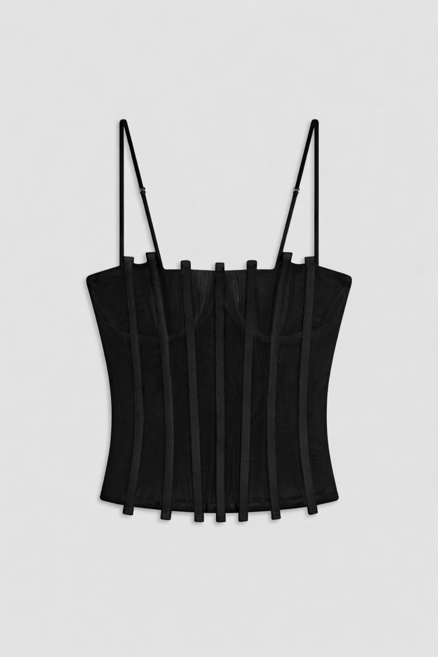 LILA CORSET - BLACK Product Image