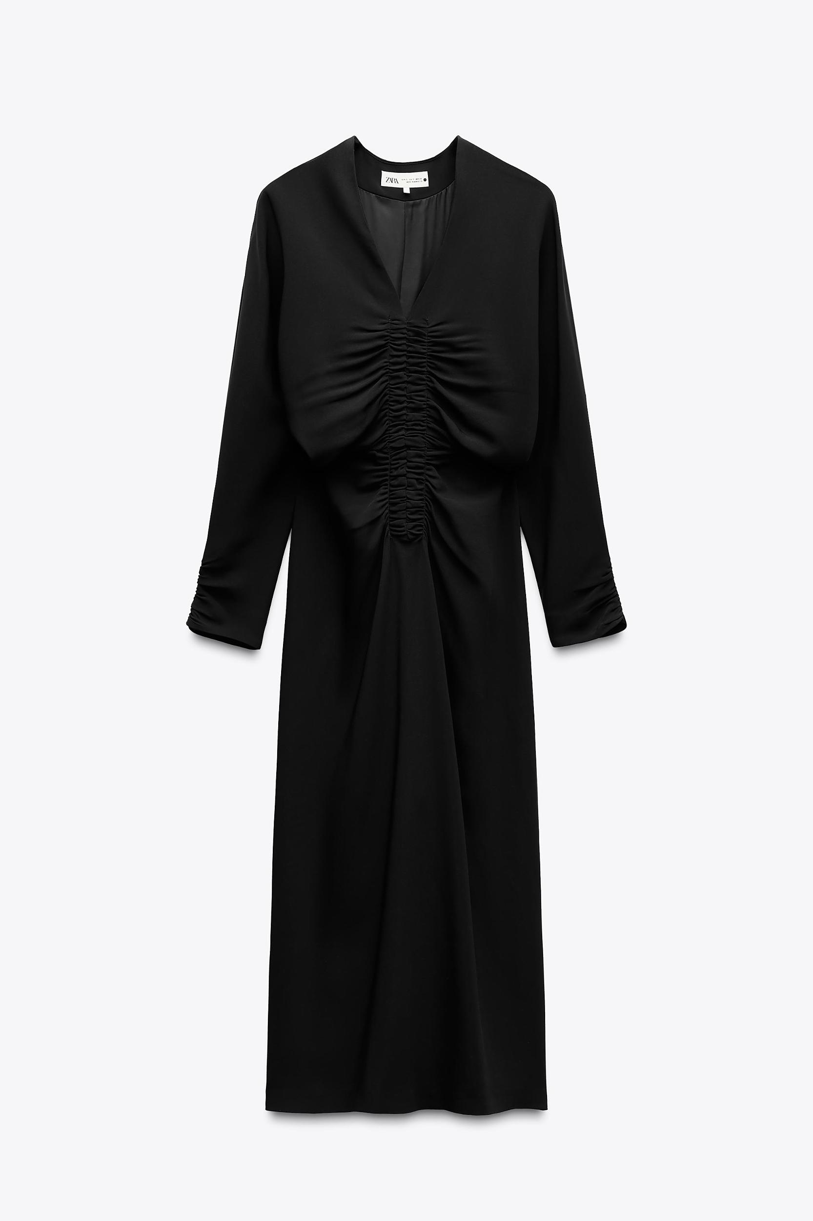 DRAPED MIDI DRESS ZW COLLECTION Product Image