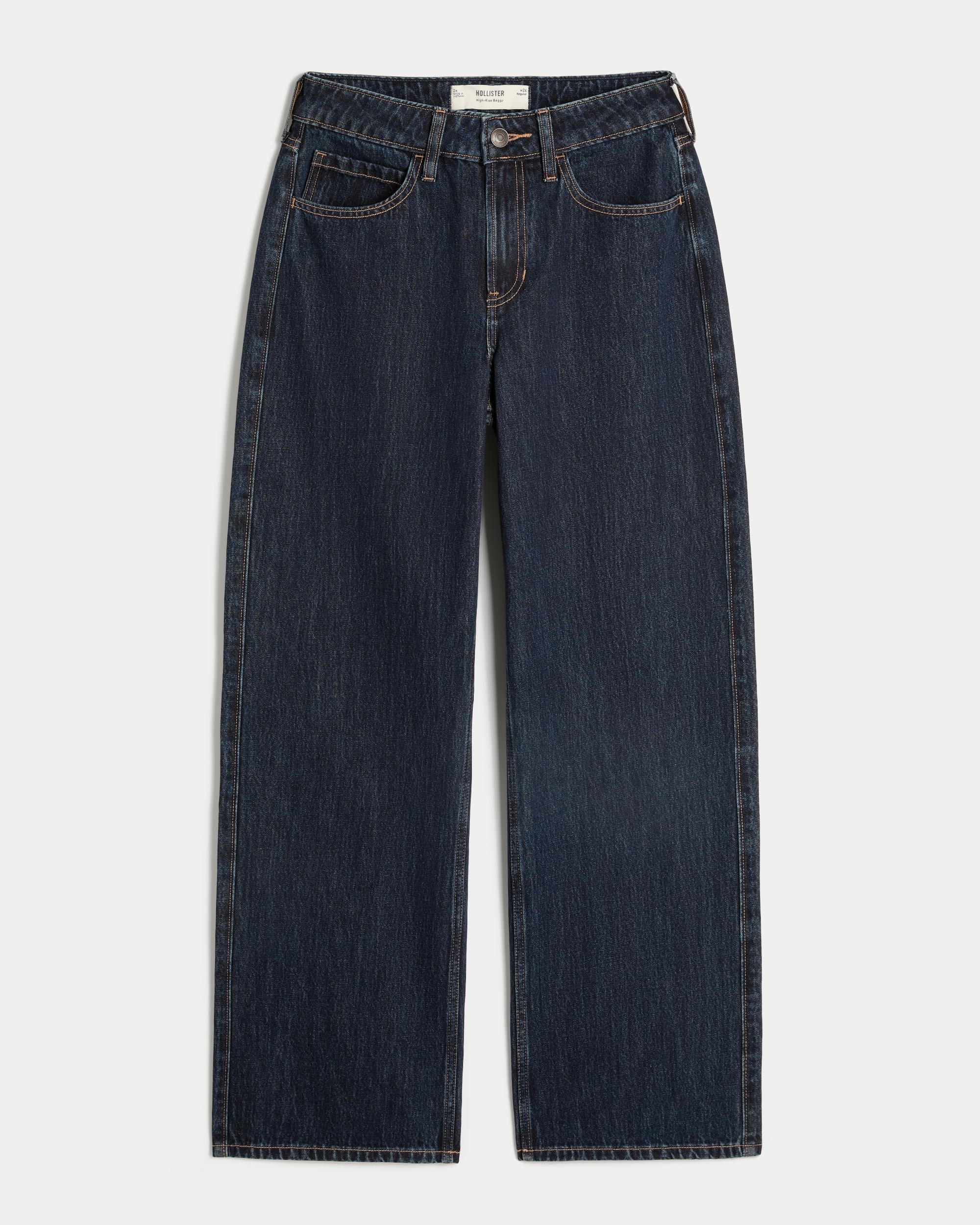 High-Rise Baggy Jeans Product Image