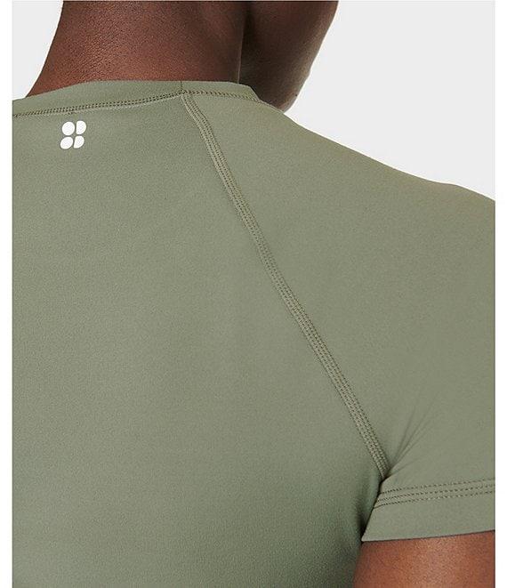 Sweaty Betty All Day Crew Neck Short Sleeve Cropped Tee Shirt Product Image
