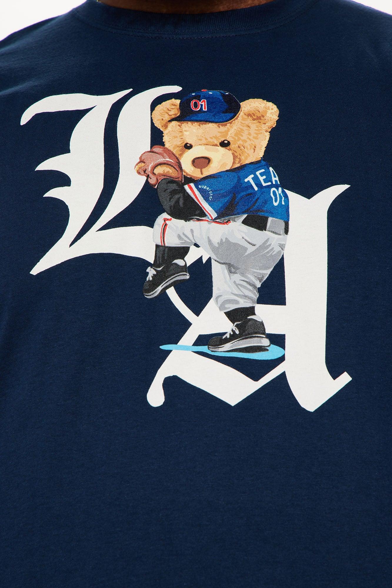 L.A. Teddy Short Sleeve Tee - Navy Product Image