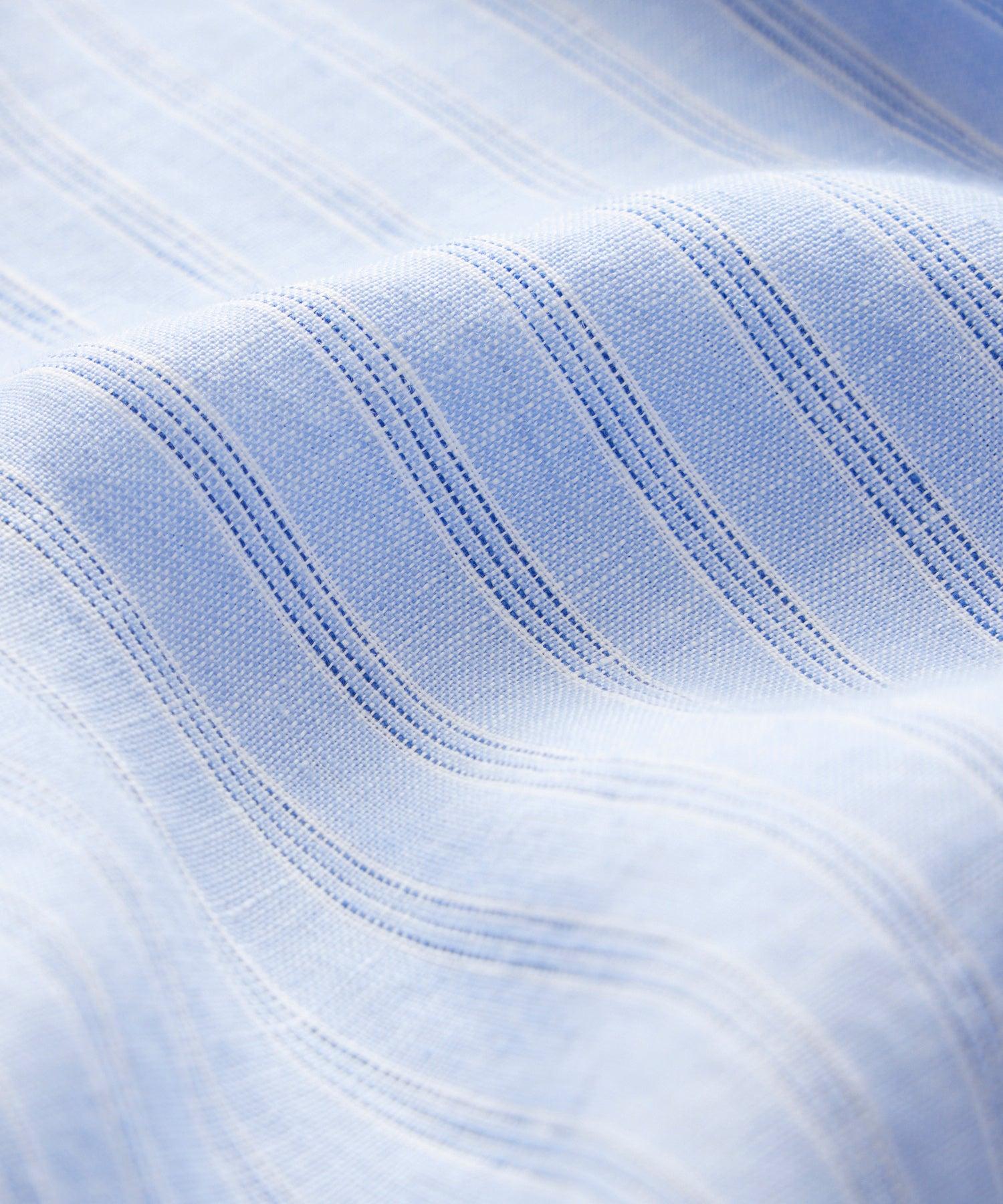 Slim Sea Soft Irish Linen Point Collar Shirt Product Image