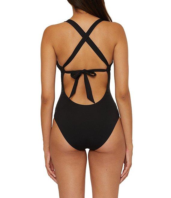 Becca By Rebecca Virtue Solid Marble Canyon Ring One Piece Swimsuit Product Image
