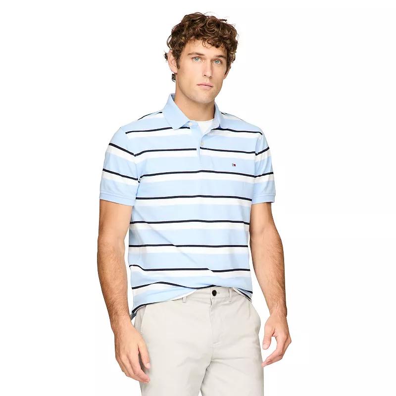 Men's Tommy Hilfiger Charlie Stripe Polo, Size: Small, Romantic Blue Product Image