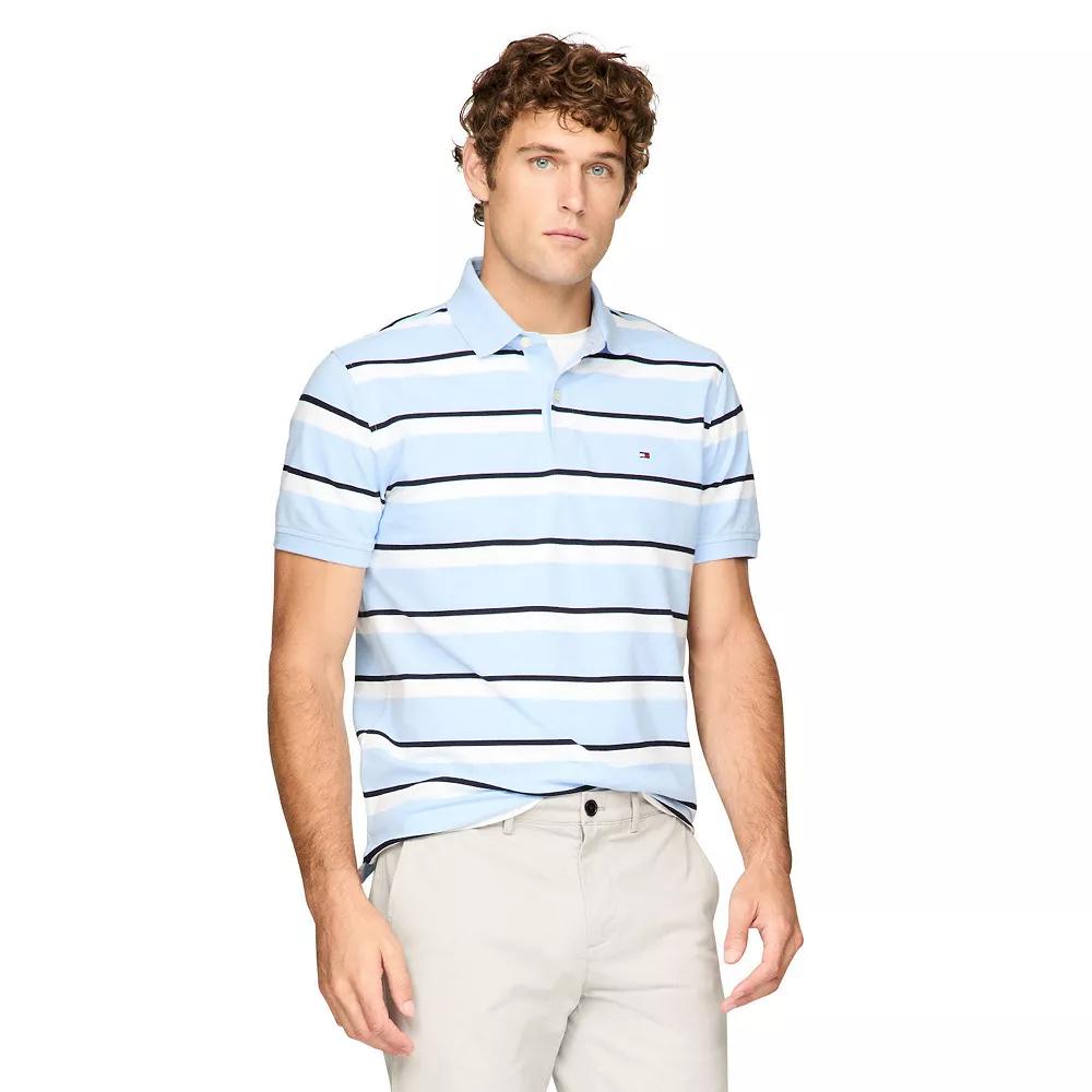 Men's Tommy Hilfiger Charlie Stripe Polo, Size: Small, Romantic Blue Product Image