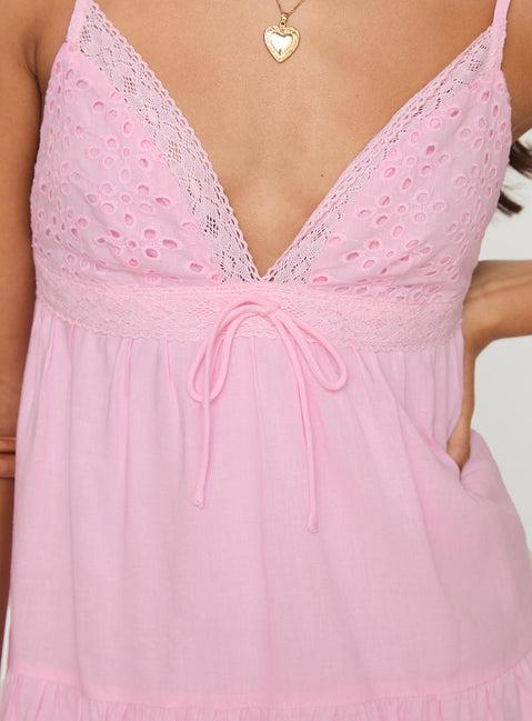 Nicoletta Mini Dress Light Pink Petite Product Image