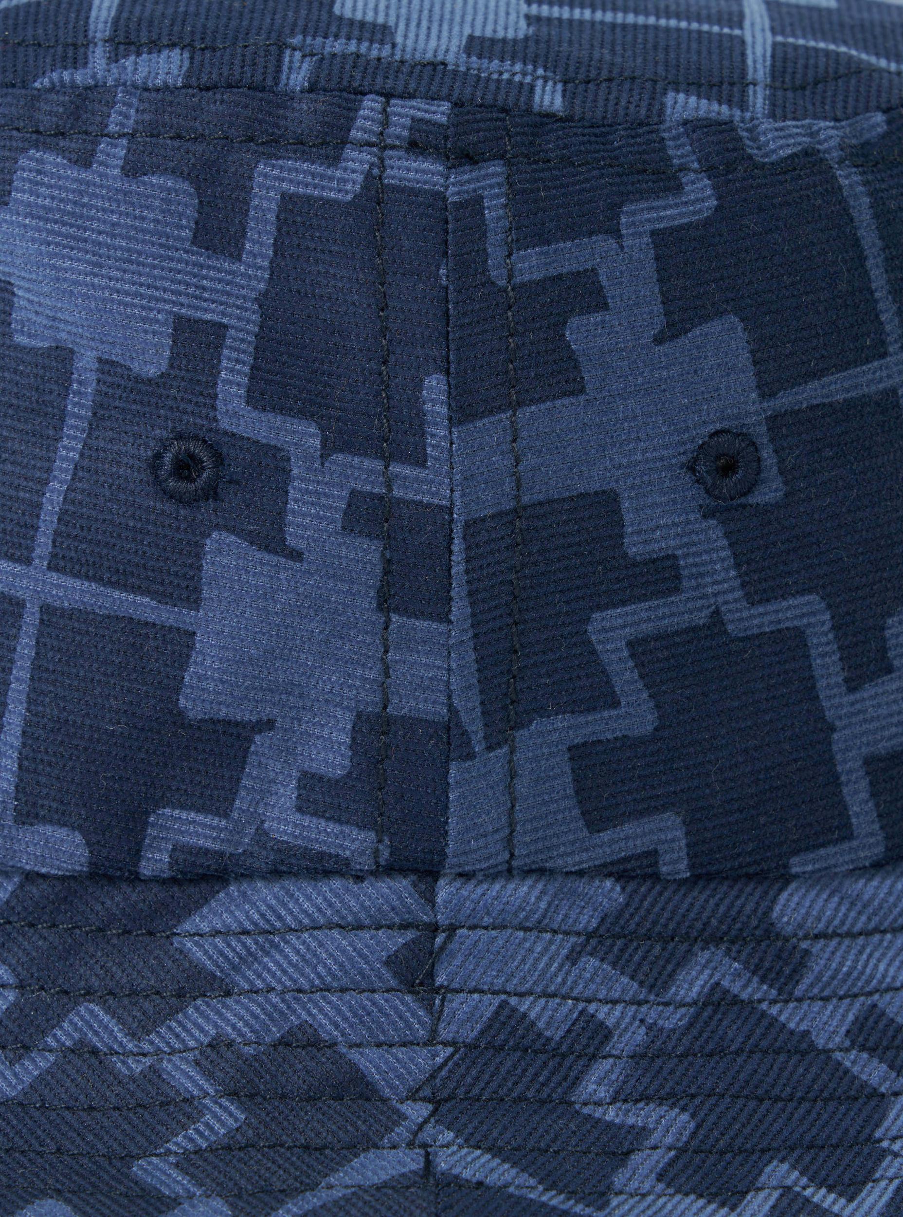 Universal Works Beach Hat in Navy Mitla Print Cord Product Image