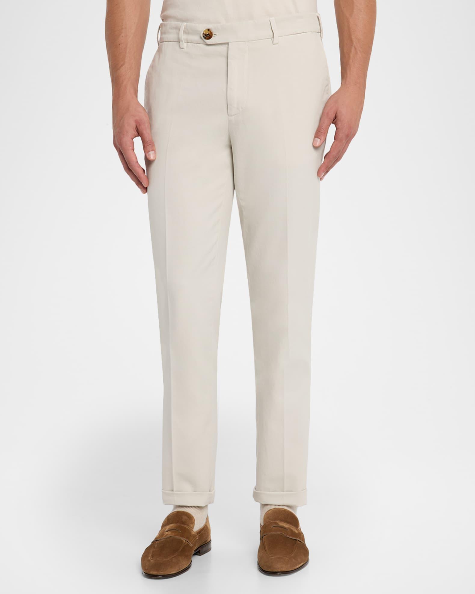 Men's Modern Fit Flat-Front Pants Product Image