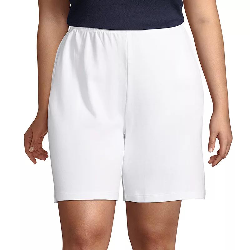 Petite Lands' End Sport Knit Pull-On Shorts, Women's,  Product Image