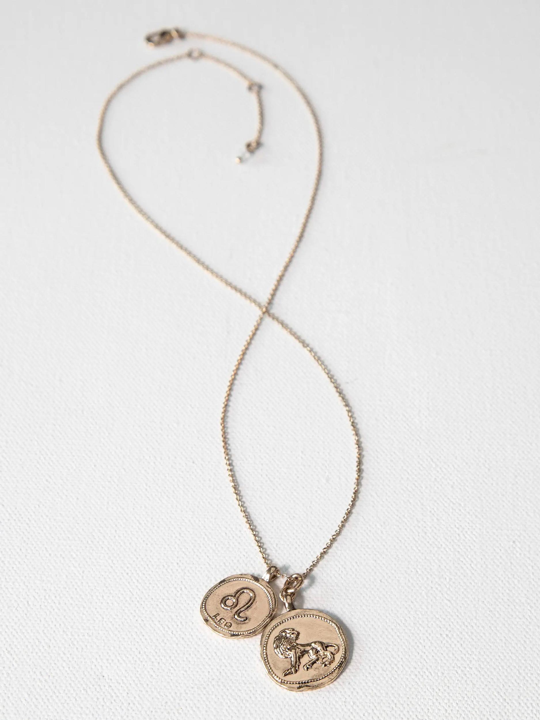 Zodiac Coin Necklace - Capricorn Product Image