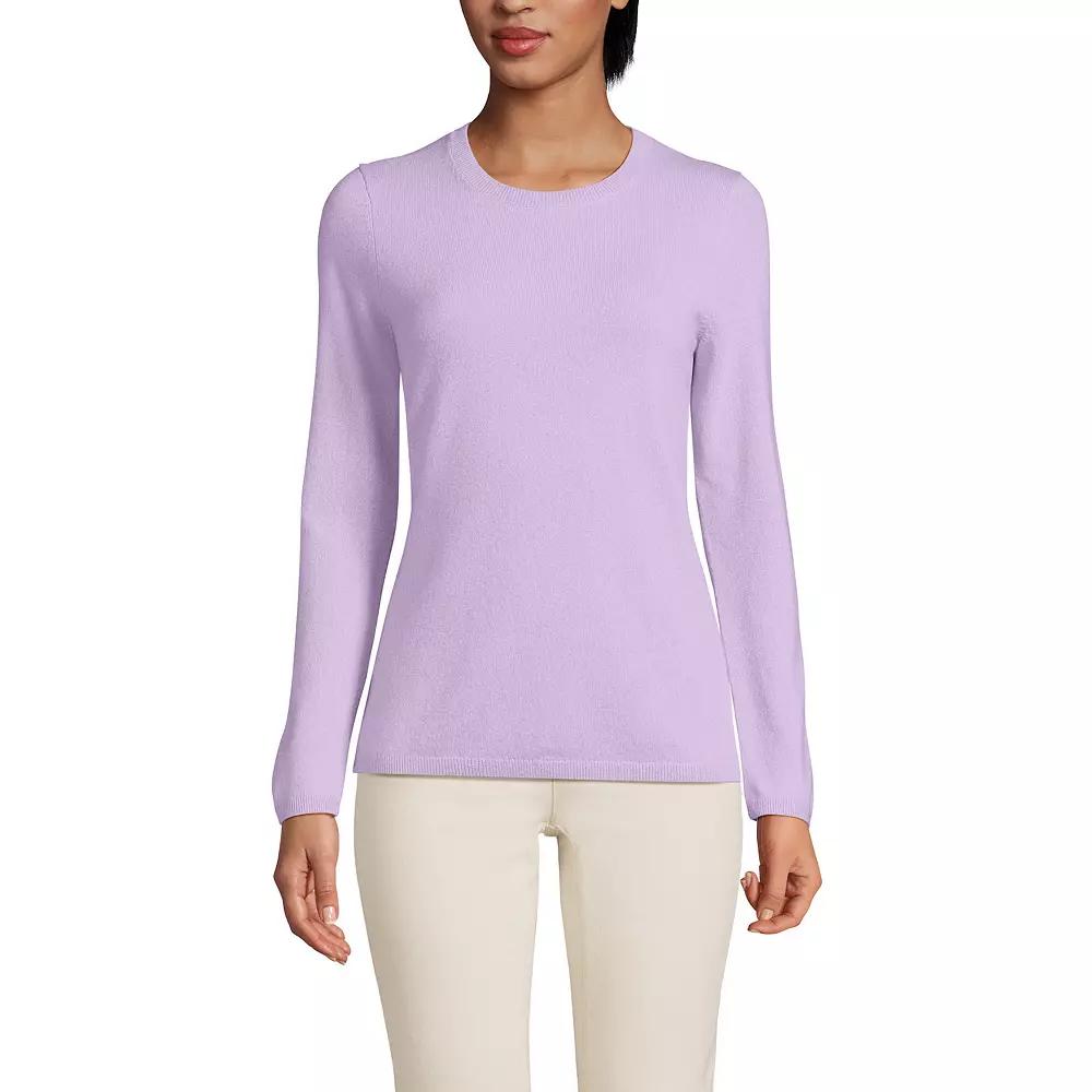 Women's Lands' End Crewneck Cashmere Sweater,  Product Image