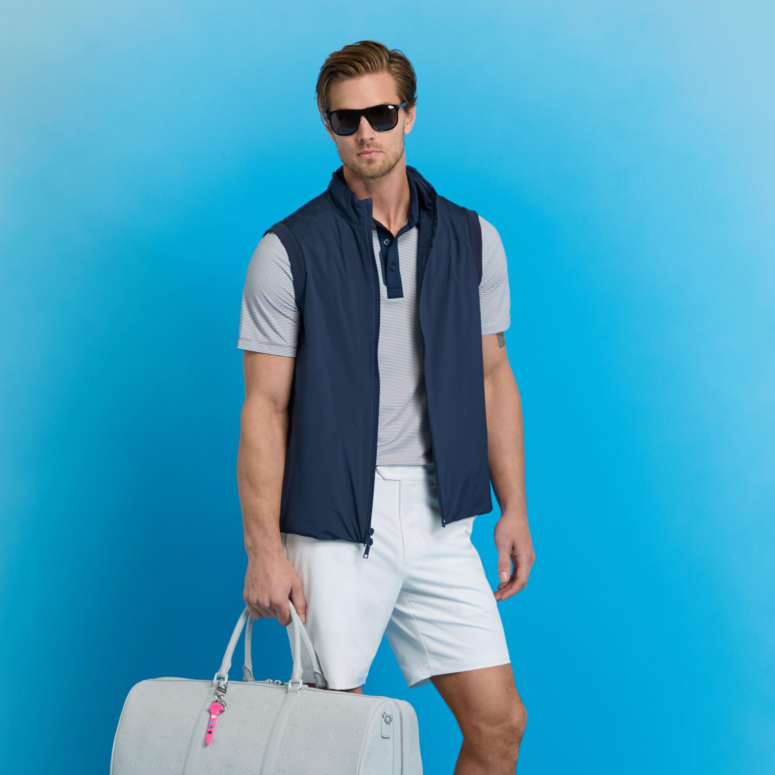 FEEDER STRIPE FINE TECH JERSEY POLO Product Image