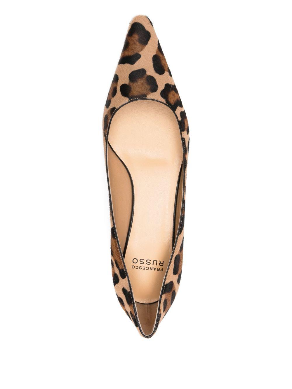 35mm leopard-print kitten-heel pumps Product Image