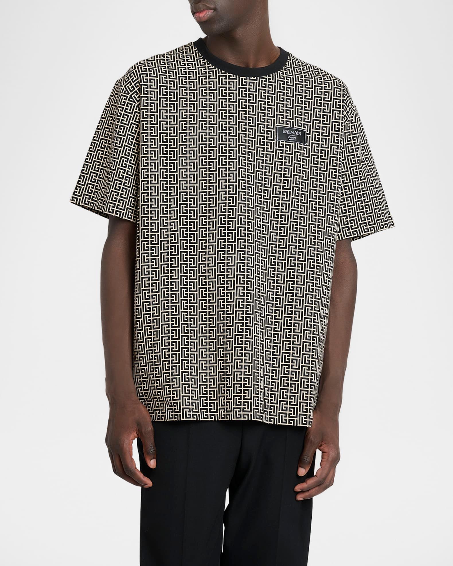 Men's Couture Label Monogram Crewneck T-Shirt Product Image