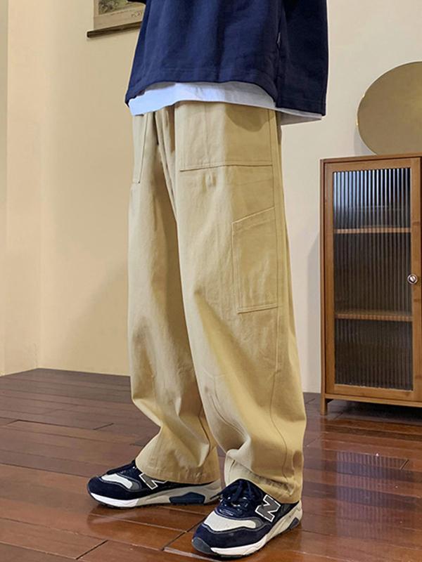 Men's Solid Color Skater Leg Pants Product Image