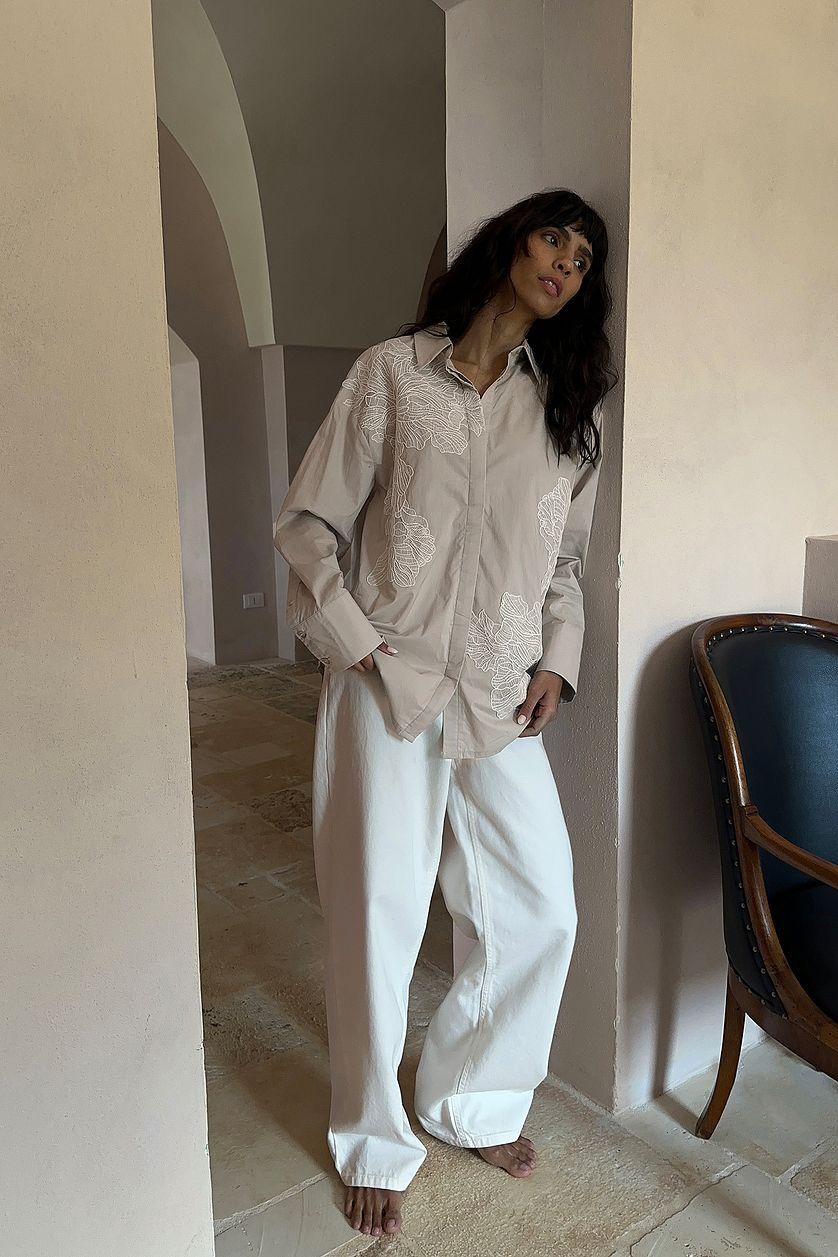 Loose Low Waist Long Jeans Product Image